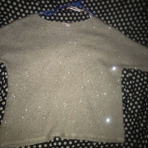 Beige & Sparkly Sweater